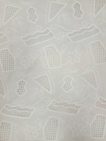 Bordado de Aspecto Natural Branco (Cottone Dolce)