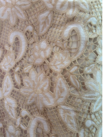 Bordado de Aspecto Natural Bege (Cotton Richelieu)