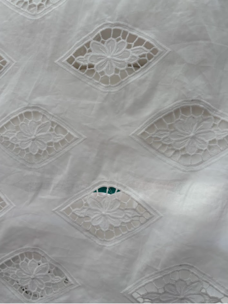 Bordado de Aspecto Natural Off White (Richelieu) Bordado de Aspecto Natural Off White (Richelieu)