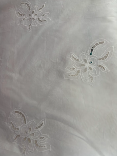 Bordado de Aspecto Natural Off White (Richelieu) Bordado de Aspecto Natural Off White (Richelieu)