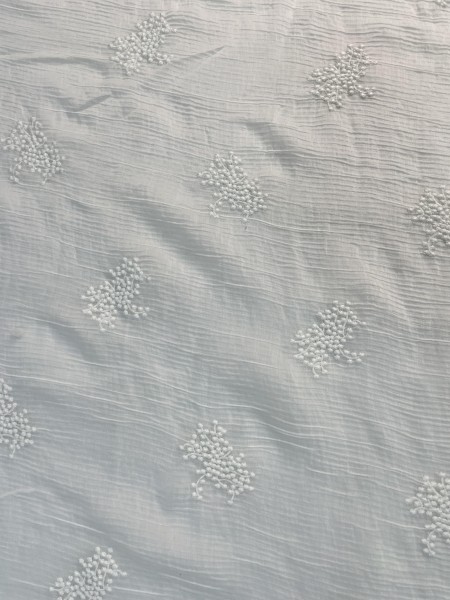 Bordado Crinkle Off White