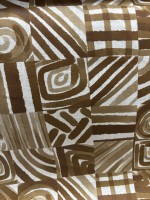 Linho Puro Estampado Étnico Contemporaneo