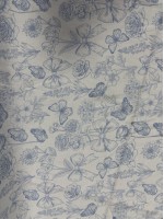 Linho Puro Estampado Suave Farfalhar