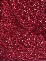 Veludo Esplendor com Paetê Vermelho