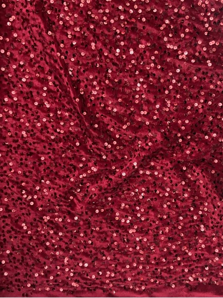 Veludo Esplendor com Paetê Vermelho Veludo Esplendor com Paetê Vermelho
