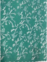 Bordado de Aspecto Natural Aqua Green (Orquidea)