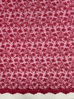 Tule Bordado Mumbai Paetê Pink