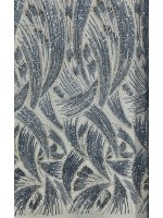 Tule Bordado Azul