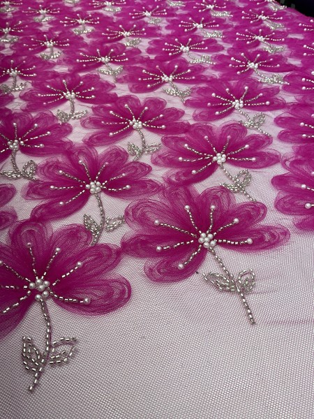 Tule 3D Fushia