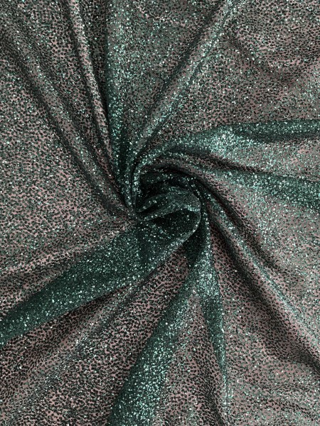 Tule com Glitter Cheio Verde
